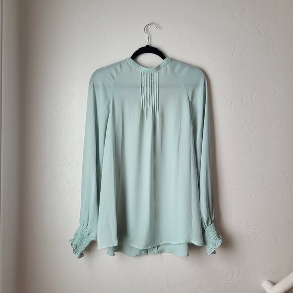 Torrid Georgette Smocked Blouson Sleeve Blouse - Picture 9 of 10